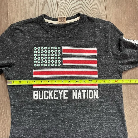 Homage Ohio State Buckeyes Buckeye Nation Women’s Small Long Sleeve Tee Shirt - Picture 9 of 9